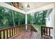 Deck overlooking wooded backyard at 312 General As Johnston St, Stanley, NC 28164