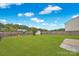 Large backyard with shed and playset at 129 Eden Ave, Mooresville, NC 28115