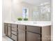 Bathroom with double sinks and modern fixtures at 332 Shinnville Rd, Mooresville, NC 28115