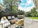 Spacious wooden deck featuring outdoor seating and dining area at 2110 E 5Th St, Charlotte, NC 28204