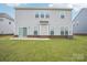 Backyard featuring a grassy lawn and gray siding at 4233 Poplin Grove Dr, Indian Trail, NC 28079