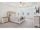 Inviting bedroom features a plush bed, tray ceiling, and natural light from windows at 4233 Poplin Grove Dr, Indian Trail, NC 28079