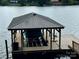 Boat dock with metal covering on the lake at 152 Bridge Pointe Ln, Hickory, NC 28601