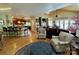 Open concept living room flows into the kitchen, creating a spacious atmosphere at 152 Bridge Pointe Ln, Hickory, NC 28601