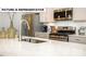 Close-up of a kitchen counter, featuring quartz countertop, stainless steel appliances, and modern fixtures at 145 Sari St, Troutman, NC 28166