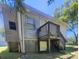 Exterior shot of a house featuring a back deck with stairs at 113 Fairview St, Clover, SC 29710