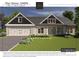 New construction elevation displaying a charming 4 bed 2.5 bath home with garage at 1025 Baylor Grv, Monroe, NC 28112