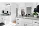 Modern double vanity bathroom with granite countertops at 3001 Sparrow Springs Rd, Gastonia, NC 28052