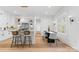 Modern kitchen with white cabinets, granite countertops, and a large island at 3001 Sparrow Springs Rd, Gastonia, NC 28052