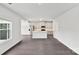 Open kitchen layout featuring an island and modern appliances with wood flooring at 203 Alden Ct, Shelby, NC 28152