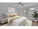 Bright bedroom with large bed and neutral decor at 5346 Johnston Mill Ct, Charlotte, NC 28269