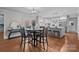 Open dining area with a modern light fixture and hardwood floors at 2733 Wellington St, Rock Hill, SC 29732