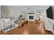 Cozy living room with a fireplace and hardwood floors at 2733 Wellington St, Rock Hill, SC 29732