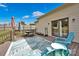 Deck with seating area and view of grassy backyard at 410 Gaddy St, Kannapolis, NC 28081