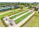 Two bocce ball courts with covered seating areas at 984 Kirby Dr, Fort Mill, SC 29715