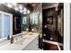 Unique bathroom design featuring dark walls, modern fixtures, and stylish decor at 1873 Farrow Dr, Rock Hill, SC 29732