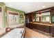 Bathroom featuring a large tub, marble countertops, wood cabinets, and tiled floors at 1873 Farrow Dr, Rock Hill, SC 29732