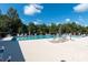 A community pool with lounge chairs under a blue sky offers a relaxing atmosphere at 1873 Farrow Dr, Rock Hill, SC 29732