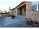 Spacious outdoor patio featuring brickwork and a small black table set on a low maintenance lot at 3778 Rock Bridge Ne Dr, Conover, NC 28613