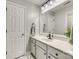 Bathroom features a white vanity, framed mirror, and modern fixtures at 6421 Chadwell Ct # 61, Fort Mill, SC 29707