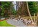 Relaxing fire pit area with seating and woodpile at 6421 Chadwell Ct # 61, Fort Mill, SC 29707