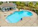 Community pool with a pool house and accessible entry at 6421 Chadwell Ct # 61, Fort Mill, SC 29707