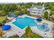 Resort-style pool with water slide and a separate kiddie pool at 6421 Chadwell Ct # 61, Fort Mill, SC 29707