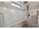 Large walk-in shower with built-in seat at 6421 Chadwell Ct # 61, Fort Mill, SC 29707