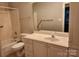 Bright bathroom with single vanity and tile floors at 11311 Olde Turnbury Ct, Charlotte, NC 28277