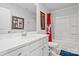 Bathroom with a bathtub and white vanity at 939 Cobbled Way, Fort Mill, SC 29715