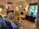 Spacious living room with hardwood floors and comfortable seating at 1422 Morningside Dr, Charlotte, NC 28205