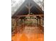 Spacious wooden pergola with deck and wooded view at 1409 Trinity Church Rd, Monroe, NC 28112