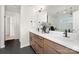 Contemporary bathroom with dual sinks and ample counter space at 2040 White Cypress Ct # Kh09, Charlotte, NC 28216