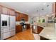 Modern kitchen featuring stainless steel appliances and granite countertops at 121 Canvasback Rd, Mooresville, NC 28117