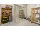 Storage room with shelving and ample space for boxes and household items at 121 Canvasback Rd, Mooresville, NC 28117