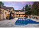 Inviting pool and patio area with outdoor seating at 4231 Fox Brook Ln, Charlotte, NC 28211