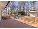 Deck with pool and backyard views at 3305 Cameo Trl, Gastonia, NC 28056