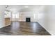 Spacious living room with hardwood floors, fireplace, and an open concept design at 416 Linsbury Ct, Gastonia, NC 28056