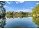 Expansive lake view showcasing the calm water, tree-lined shores, and blue sky for a tranquil setting at 4145 Cindy Ln, Denver, NC 28037