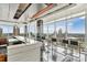 Modern residential bar featuring counter seating, city views and beverage center at 215 N Pine St # 3705, Charlotte, NC 28202