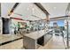 Modern residential lounge featuring kitchen, fireplace, city views and comfortable seating at 215 N Pine St # 3705, Charlotte, NC 28202