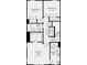 Floorplan of a two-story home featuring bedrooms, bathrooms, and laundry at 1609 Blanche St, Charlotte, NC 28262