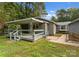 Back exterior of house with deck and walkway at 217 Burrage Ne Rd, Concord, NC 28025