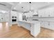 Open kitchen with large island, stainless appliances, and eat in area at 5735 Allburn Pkwy, Concord, NC 28027