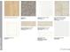 Image showing samples of flooring, carpets, tiles, cabinets, and countertop material selections at 5735 Allburn Pkwy, Concord, NC 28027