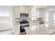 Modern kitchen with granite countertops and stainless steel appliances at 2074 Van Buren Rd, Sherrills Ford, NC 28673