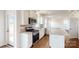 Modern kitchen with granite counters, stainless steel appliances, and island at 2074 Van Buren Rd, Sherrills Ford, NC 28673