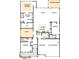 Floor plan showcasing layout with kitchen, living spaces, bedrooms and baths at 3228 Gavin Ln, Harrisburg, NC 28075