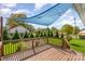 Inviting wooden deck shaded by a canopy, perfect for outdoor relaxation and entertaining at 630 S Myrtle School Rd, Gastonia, NC 28052