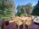 Inviting wooden deck with outdoor seating, perfect for relaxing and entertaining at 907 Weymouth Dr, Gastonia, NC 28056